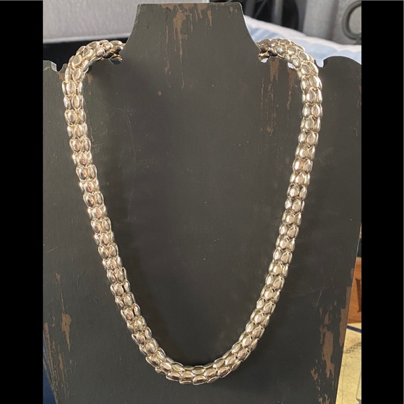 not marked Jewelry Silvertone Braided Choker Clasp 7 Poshmark